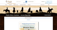 Desktop Screenshot of perfecthorseauctions.com